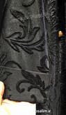 جزئیات دوخت و پارچه مانتو مجلسی مدل مهر و ماه مشکی