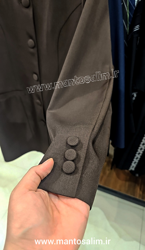 جزئیات دوخت و پارچه ست کت شلوار فرم اداری زنانه