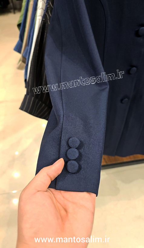 جزئیات دوخت و پارچه ست کت شلوار فرم اداری زنانه