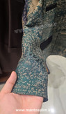 نمای نزدیک از کیفیت دوخت و جیب کت تک زنانه کد ۰۰۵